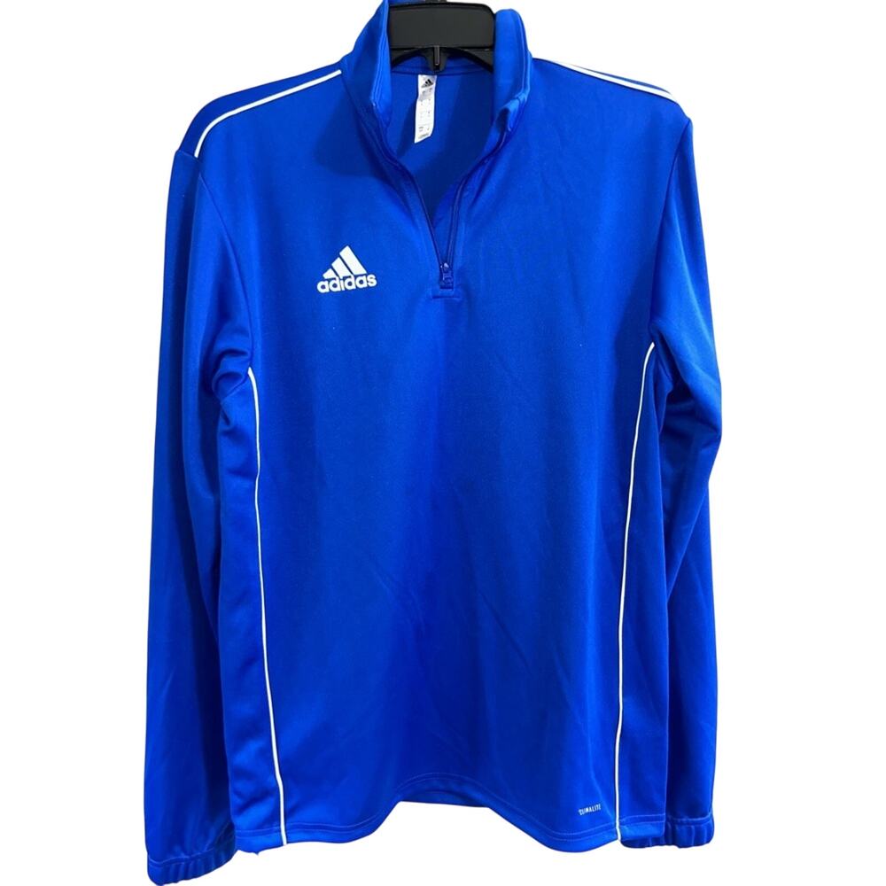 Adidas Climalite Blue Core 18 Running Zipper Mock Top Men's Size Small S